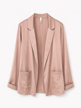 Glam Women's Blazer Jacket in Dusty Rose